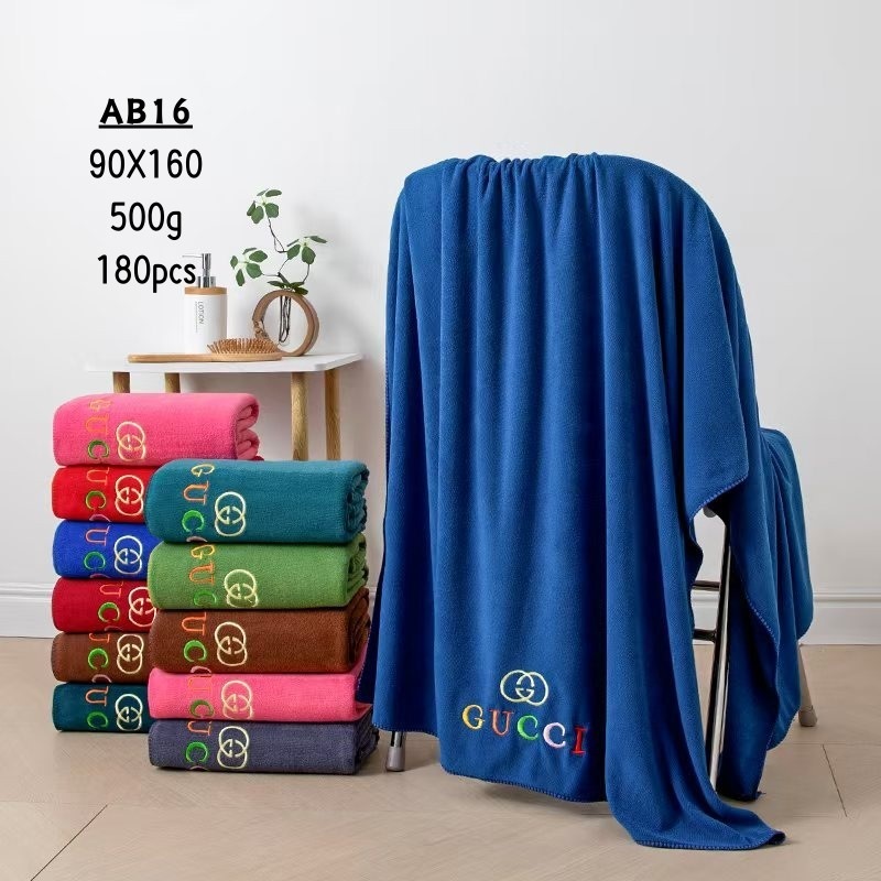 Handuk Gucci bordir Jumbo 90*160 Import AB16