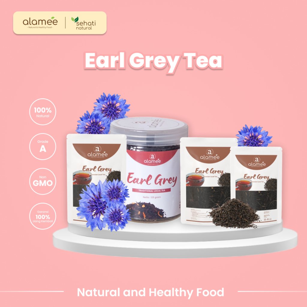 

ALAMEE Teh Grey Tea Teh Herbal Tradisional Indonesia Alami Sehat Asli Organik Organic 25 Gr