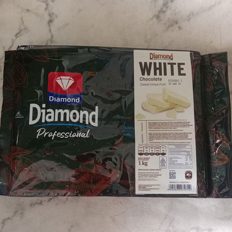 

Diamond Coklat Putih/White Chocolate Coumpound 1kg