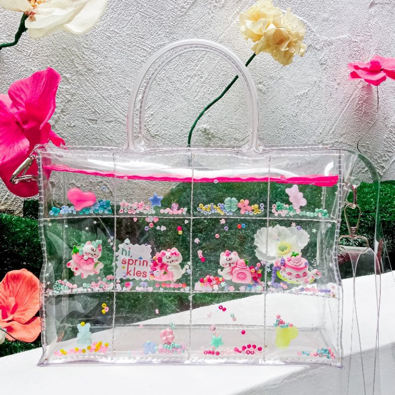 My Sprinkles Beads Transparent Bag / PVC Bag / Concert Bag / Kpop Bag / Tas Transparan PVC / Tas Kon