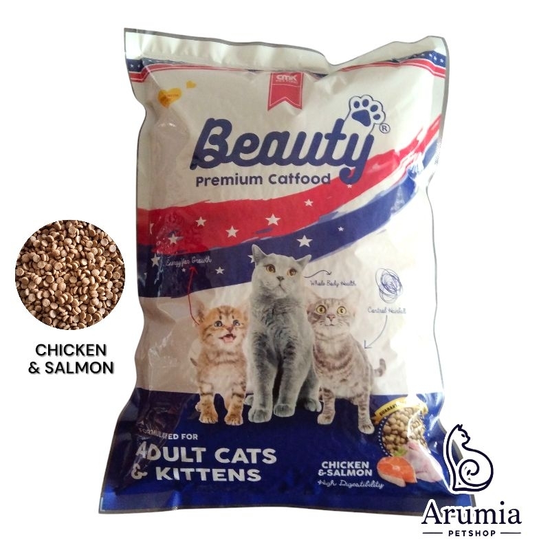 Pakan Kucing / Makanan Kucing / Beauty 1 Kg