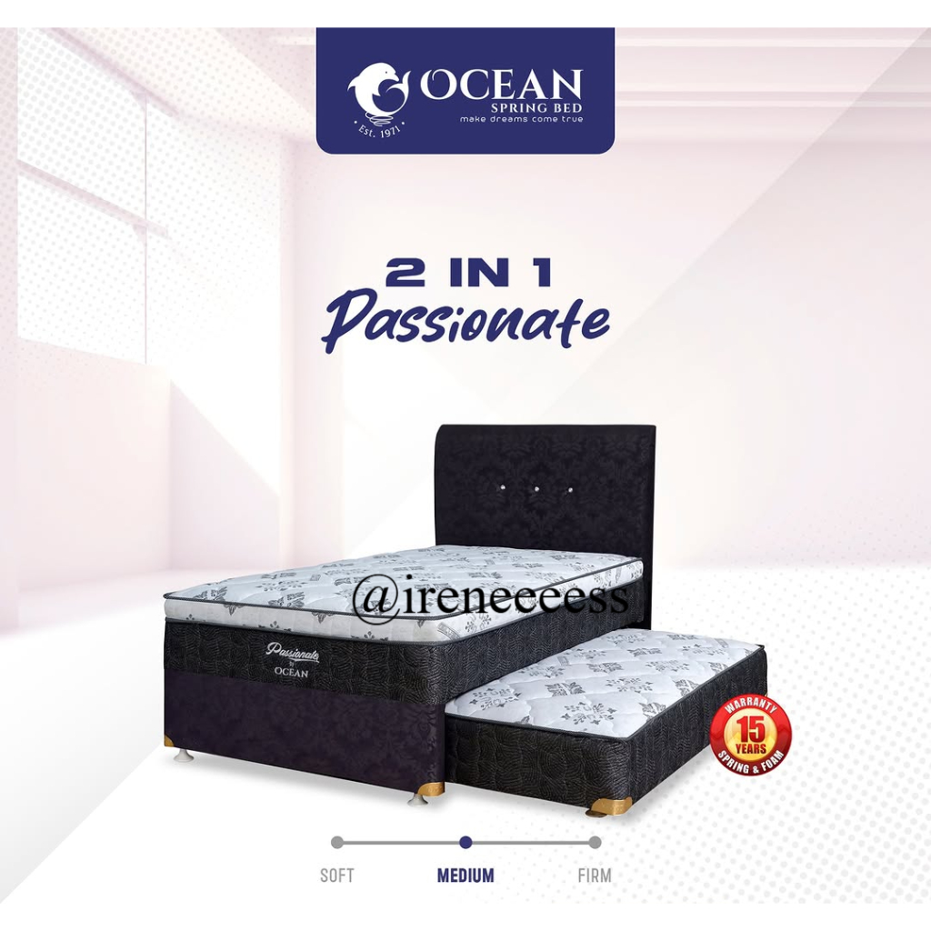 [ 2IN1 OCEAN PASSIONATE ] KASUR SPRING BED KASUR 2IN1 KASUR SORONG DORONG GARANSI 15 TAHUN