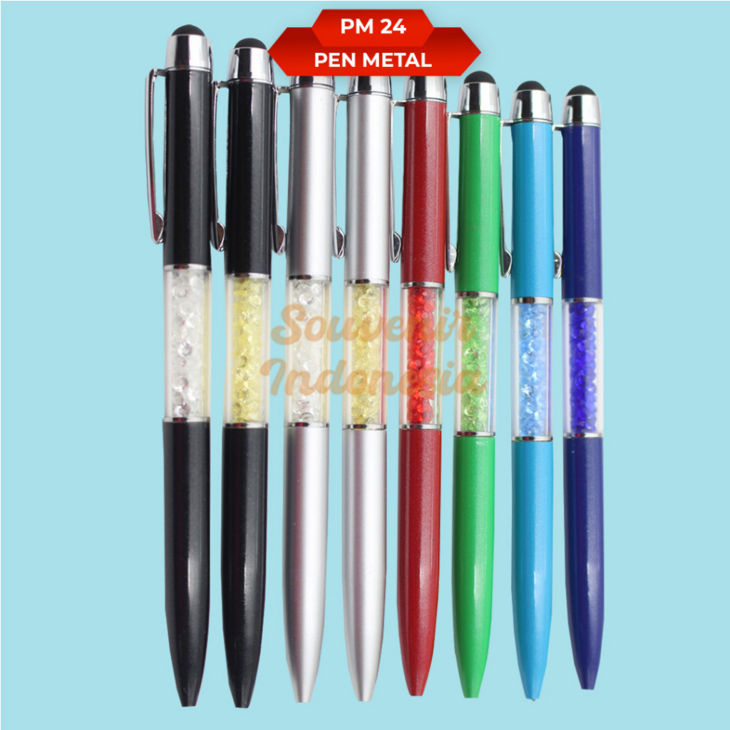 

Pen Metal Stylus Touch Screen Pulpen Stainless Bisa Custom Logo/Nama PM 24 S