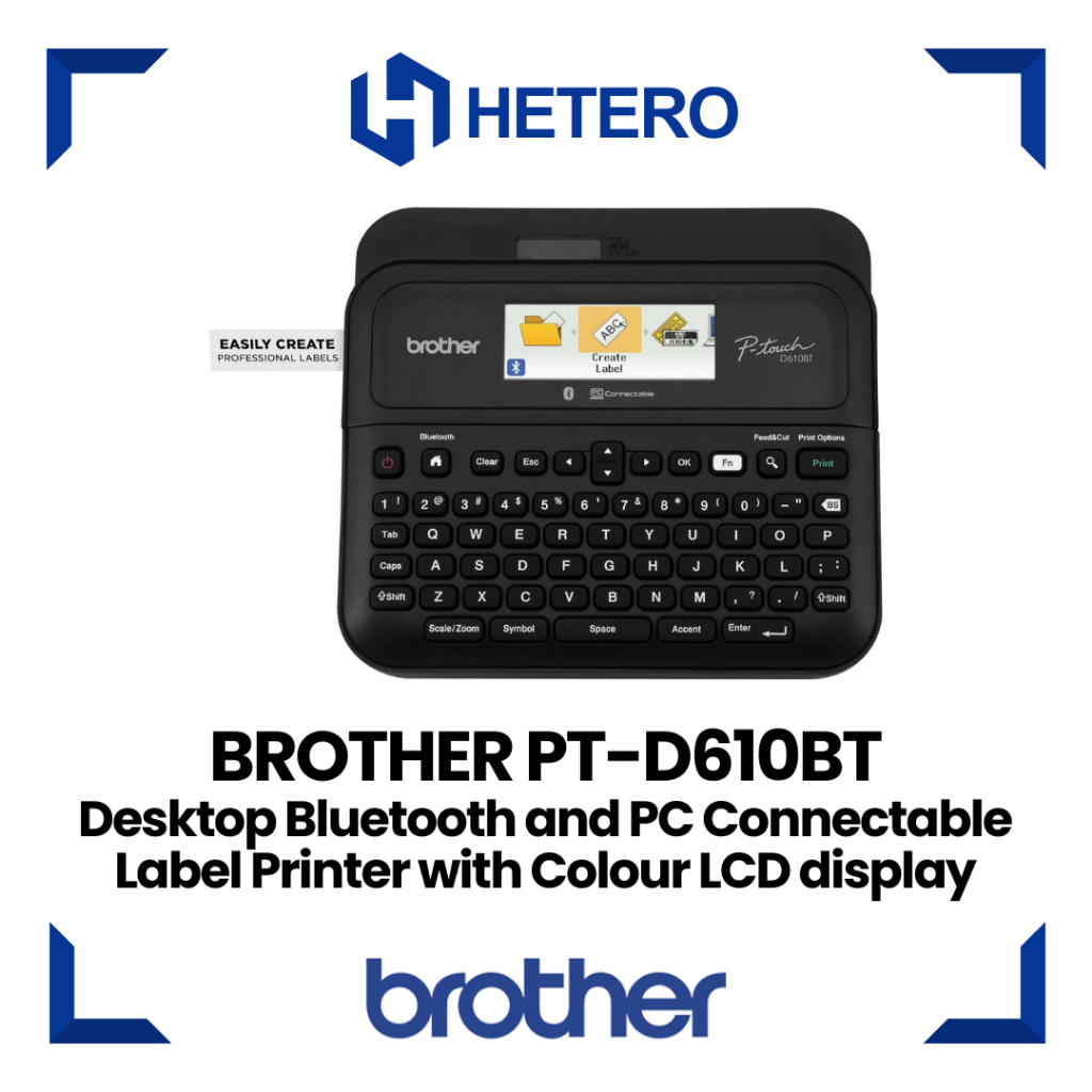 

BROTHER Printer Label Maker PT-D610BT with Bluetooth
