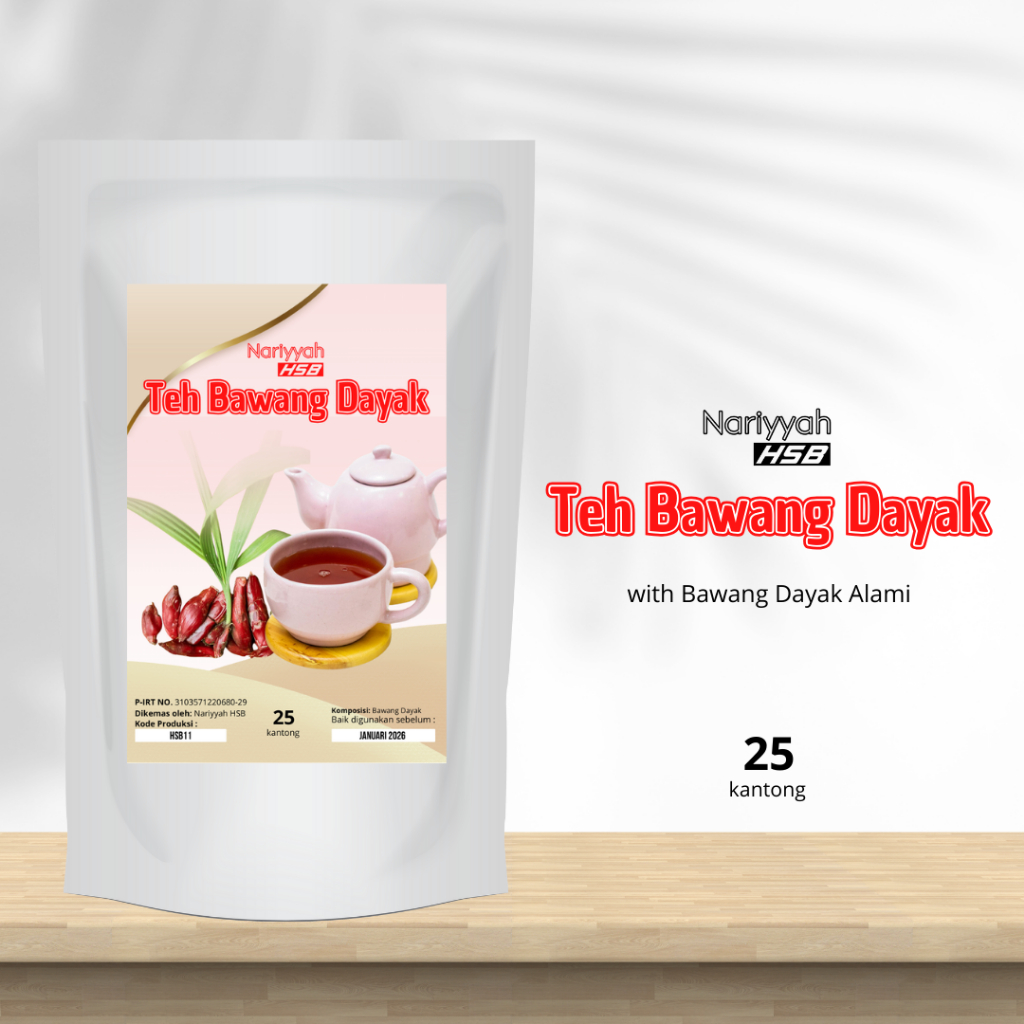 

Nariyyah HSB - Teh Bawang Dayak | Teh Herbal untuk Mencegah Kanker & Tumor