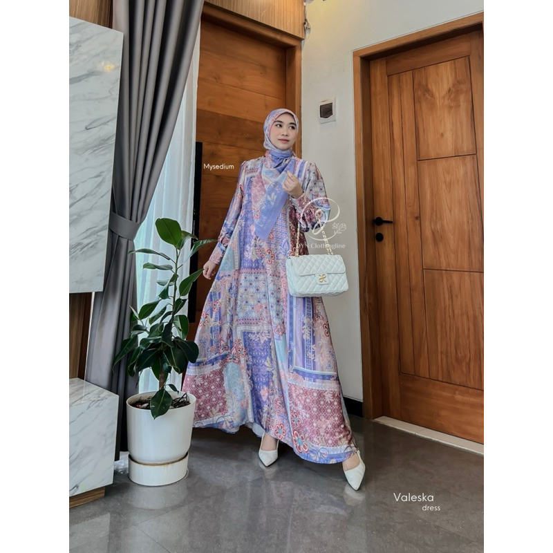 DYN clothingline valeska Dress/ gamis DYN terbaru / gamis lebaran