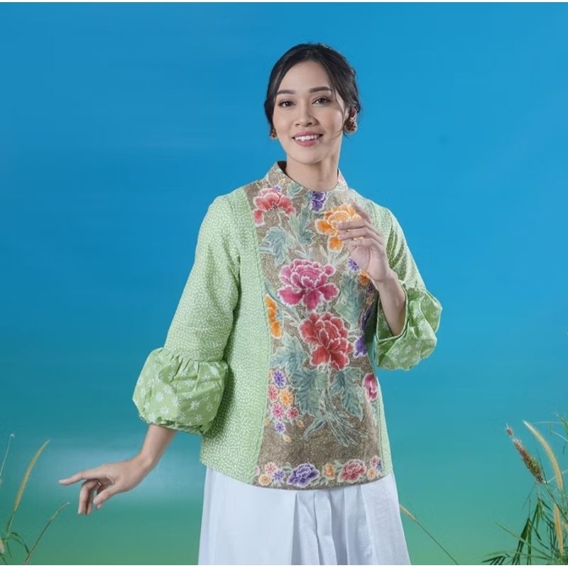 NEW Nona Rara Batik Kiyo Encim Green