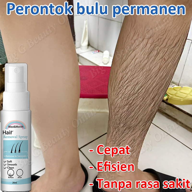 Semprotan Penghilang Bulu Ketiak Perontok Bulu Permanen Penghilang Bulu Kaki Lengan Paha Hair Remova
