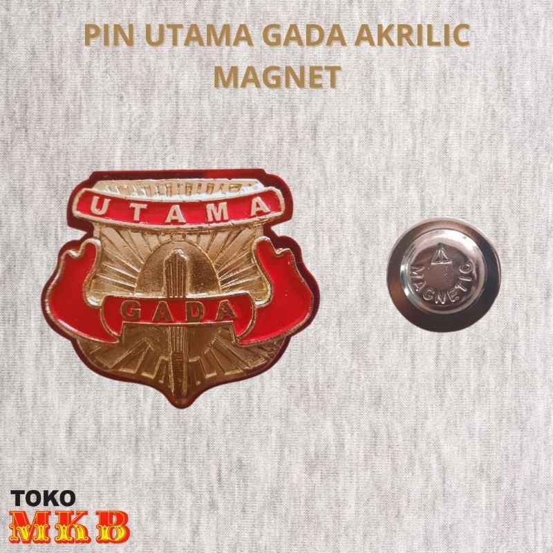 Pin Utama Gada  Akrilc magnet
