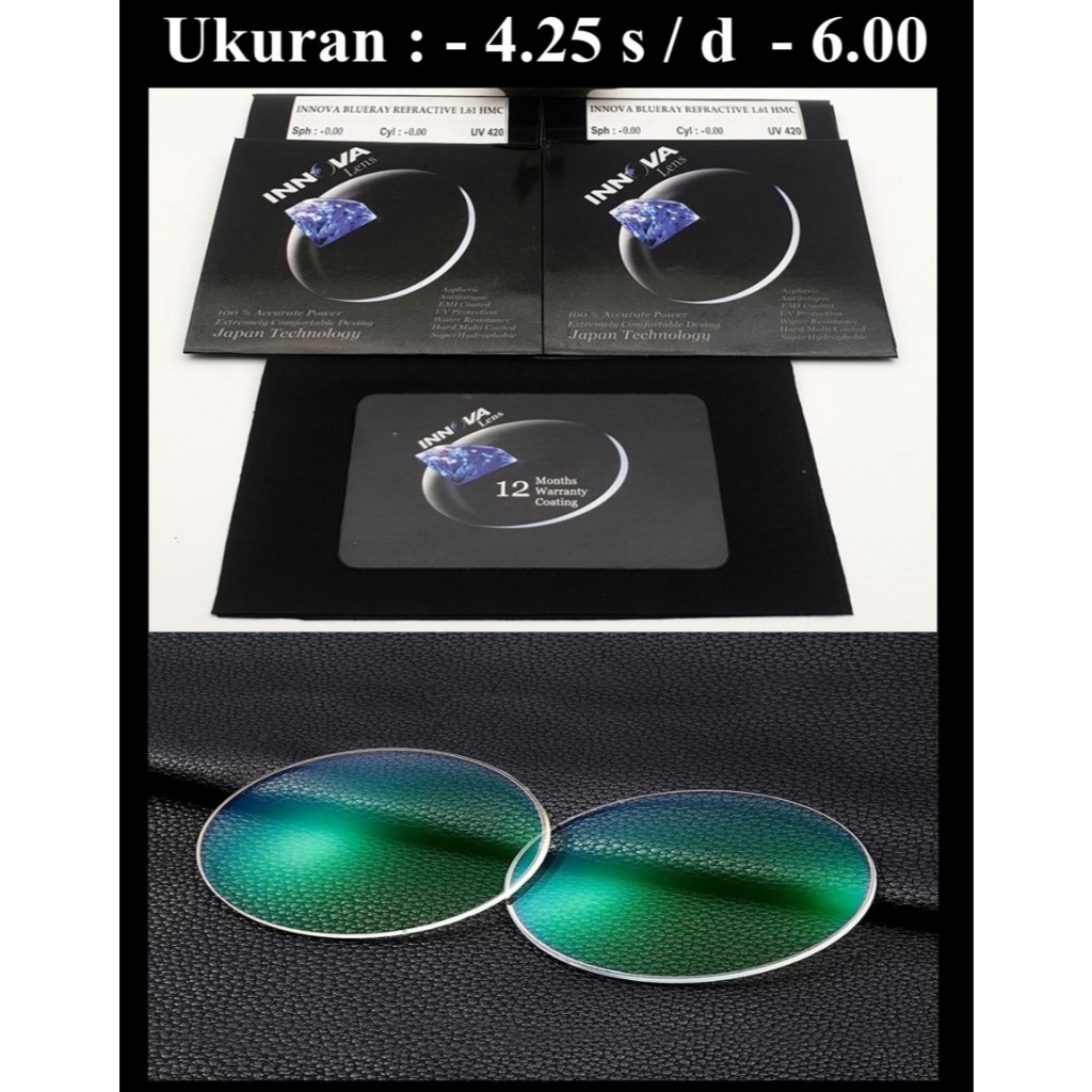 lensa minus BLUERAY INNOVA ORIGINAL lensa minus blue ray H.INDEX 1.61