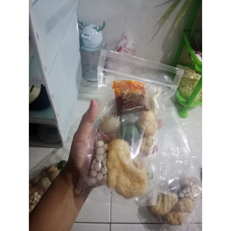 

bakso aci / cilok kuah instan