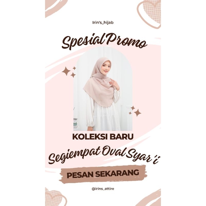 IRINSHIJAB || Segiempat Oval Syar'i || Hijab Syar'i || Segiempat Syar'i || PART I
