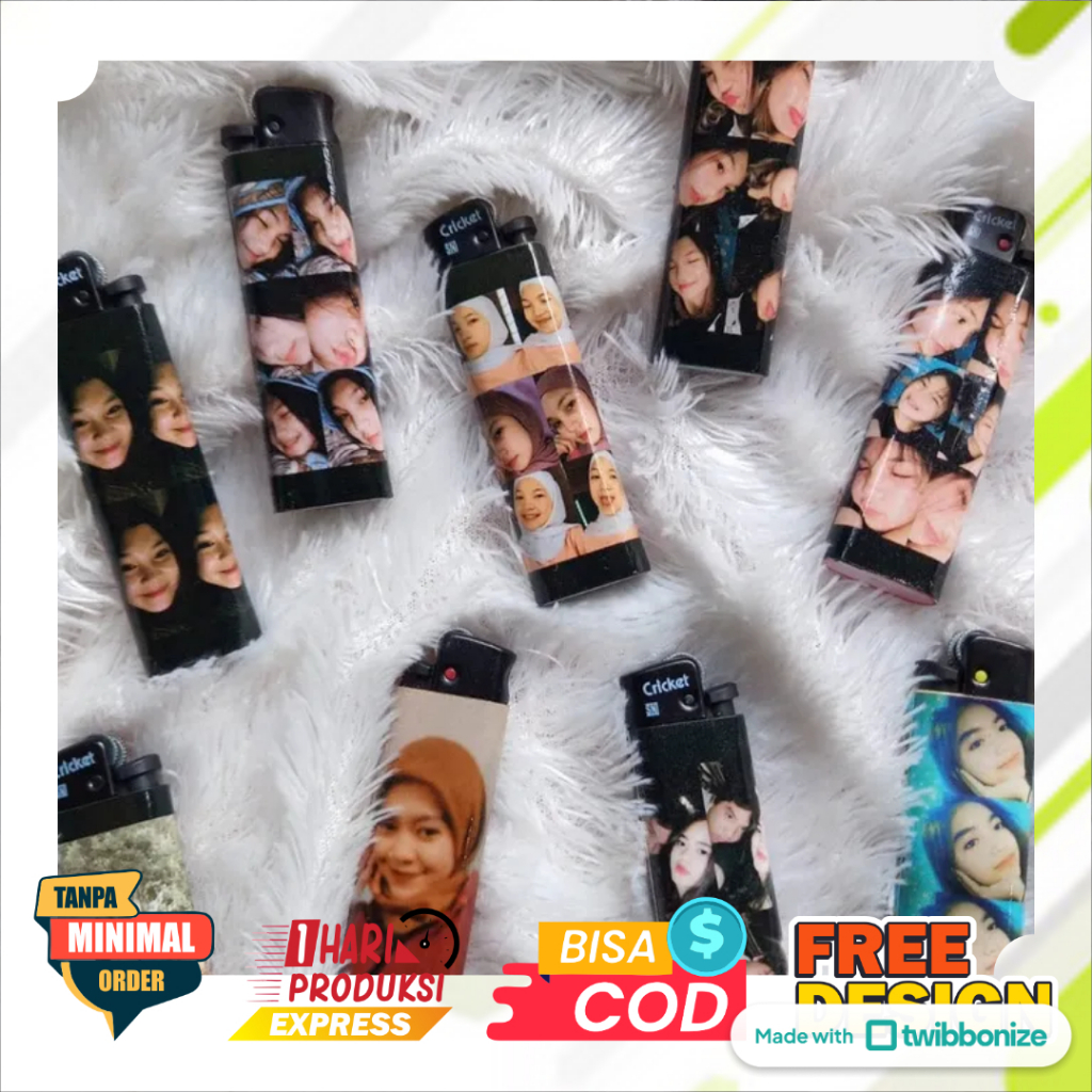 KOREK CRiCK*T CUSTOM FOTO GAMBAR BEBAS  / KOREK API UNIK / KOREK API CUSTOM / KOREK GAS CUSTOM FOTO