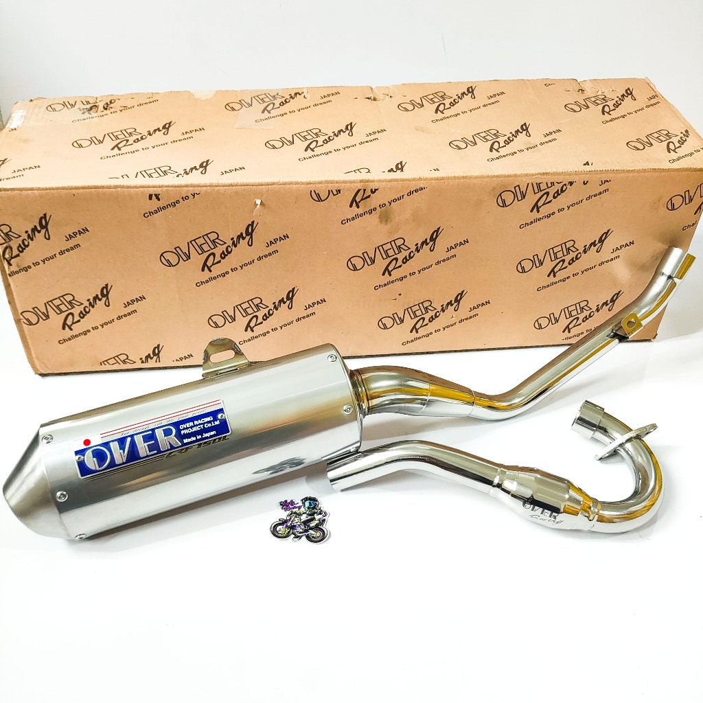 KNALPOT OVER RACING ORIGINAL JAPAN CRF 150L STAINLESS