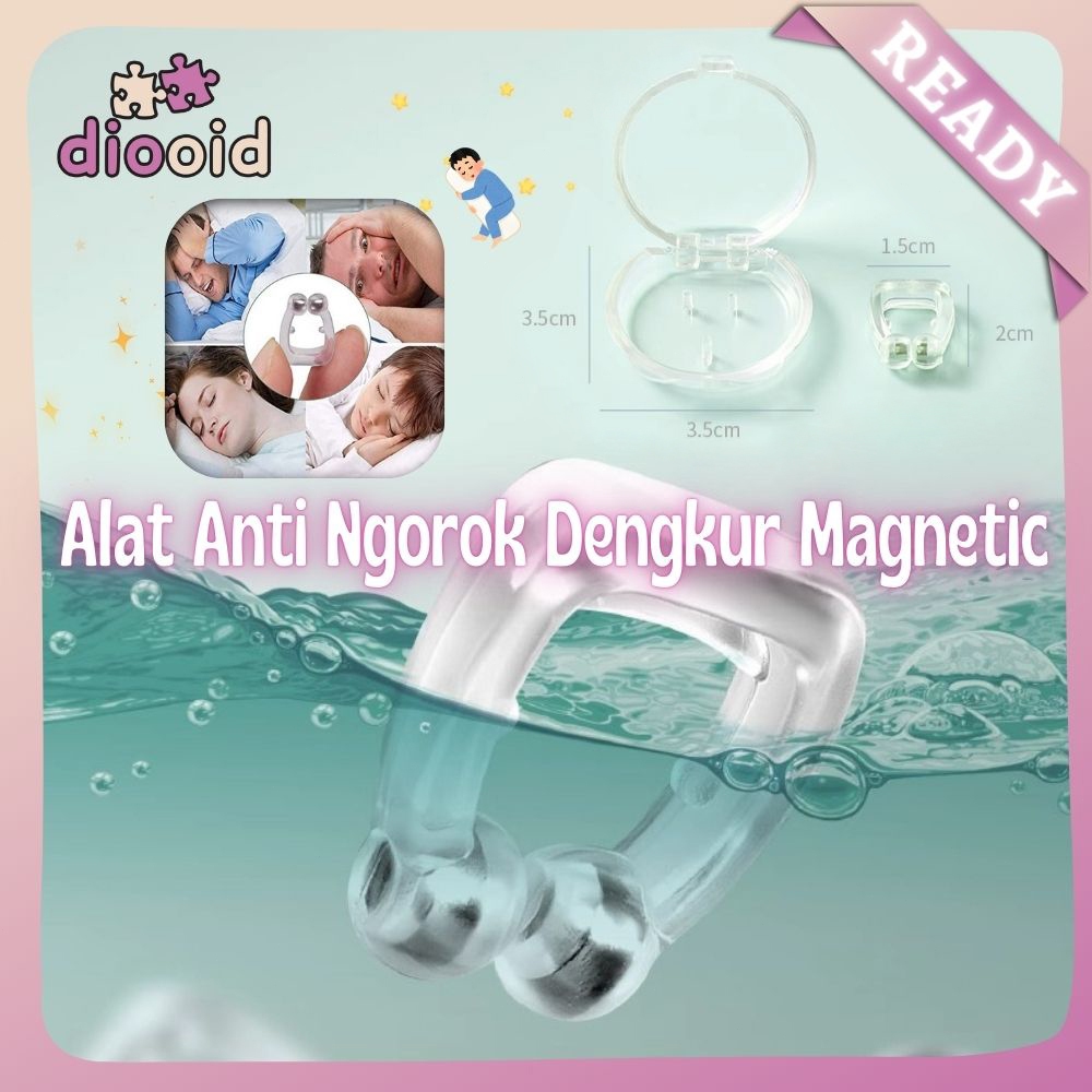 [Ready]Alat Anti Ngorok Dengkur Magnetic Pernafasan Hidung Saat Tidur Original Free Magnet Noseclops