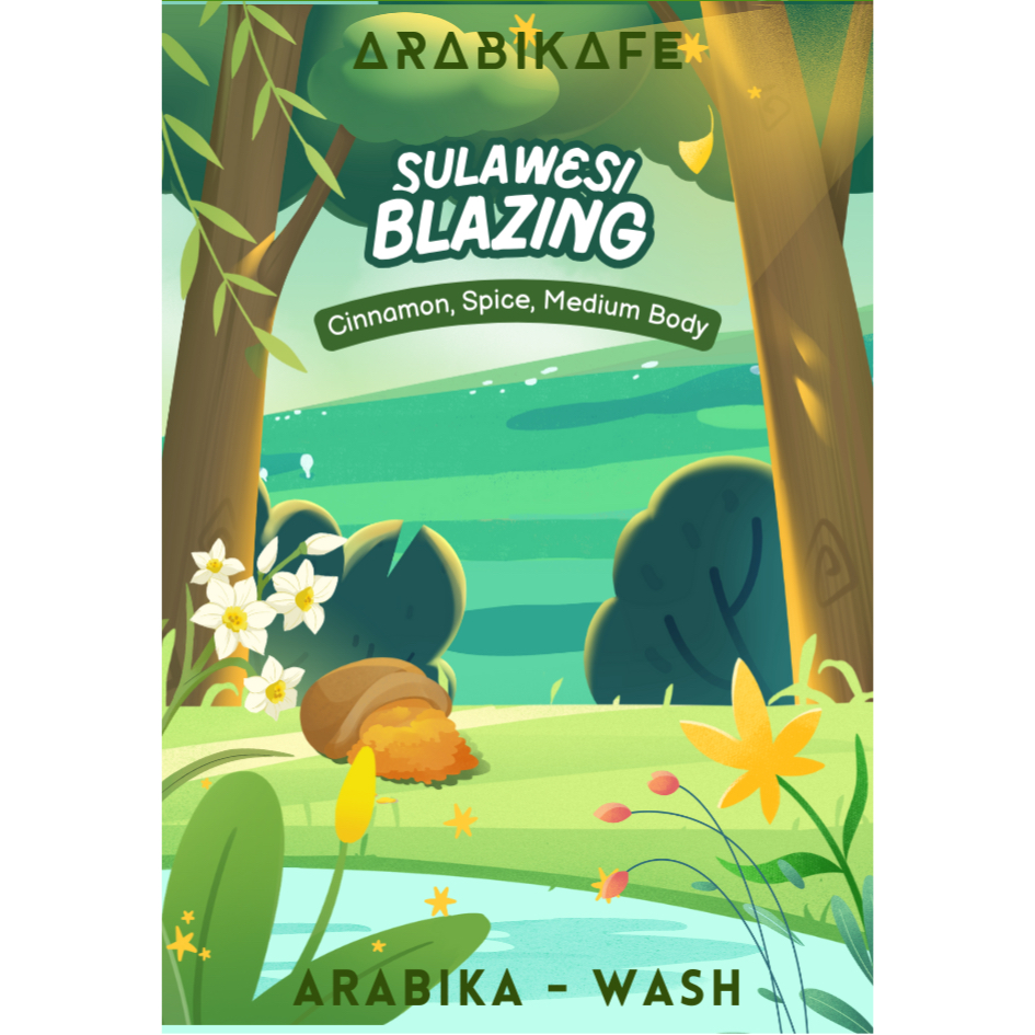 

BIJI KOPI 100% ARABIKA (SULAWESI BLAZING BY ARABIKAFE) - INDONESIAN COFFEE TREASURE - SINGLE ORIGIN SERIES