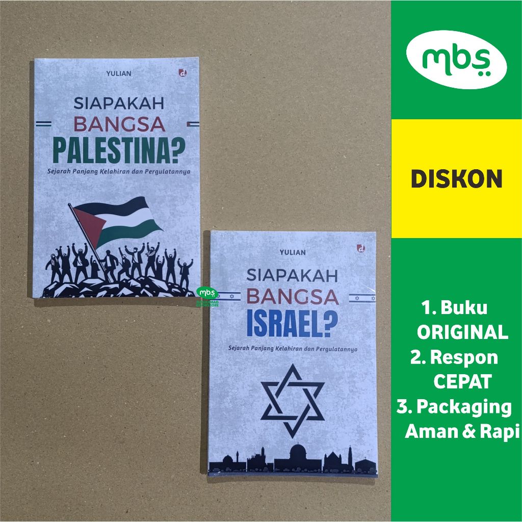 PAKET BUKU SIAPAKAH BANGSA PALESTINA & BANGSA ISRAEL? - Sejarah Panjang Kelahiran dan Pergulatannya 