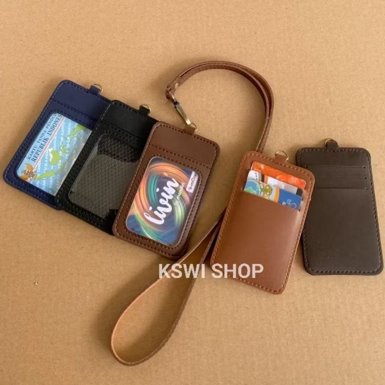 

ID Card Holder Lanyard Name Tag Holder Kulit | MB1