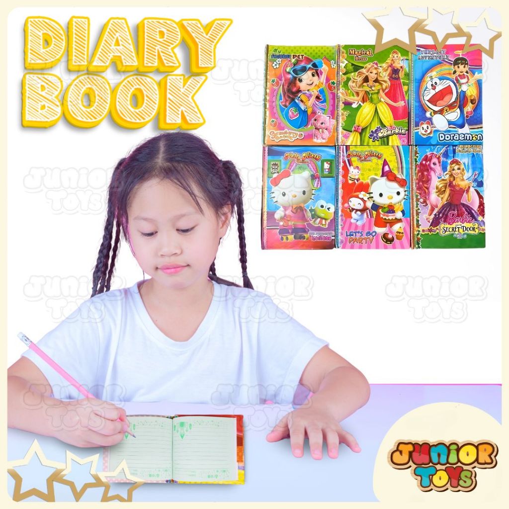 

Buku Diary Anak-anak Hard Cover Karakter