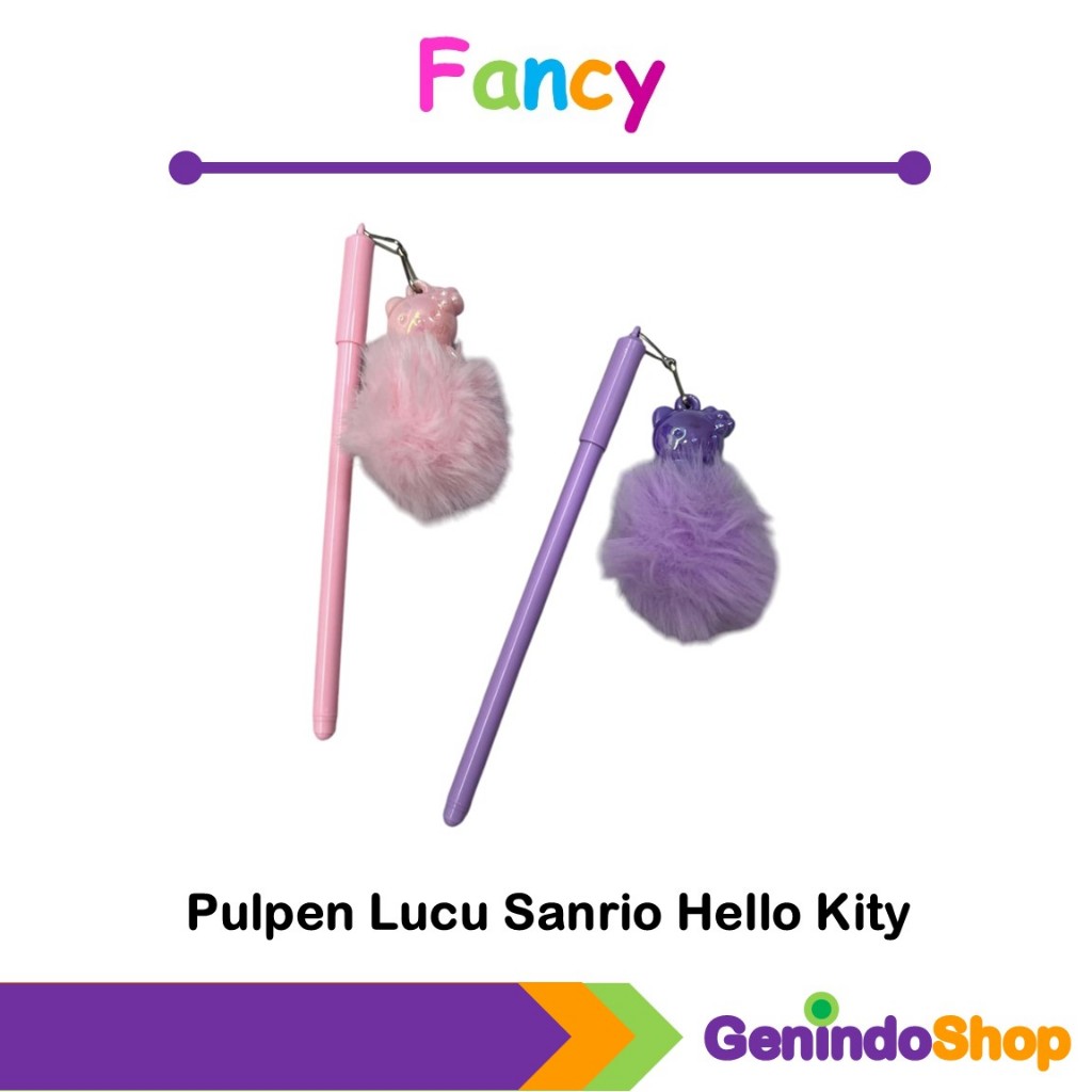 

Pulpen Lucu Hello Kitty Bulu-Bulu