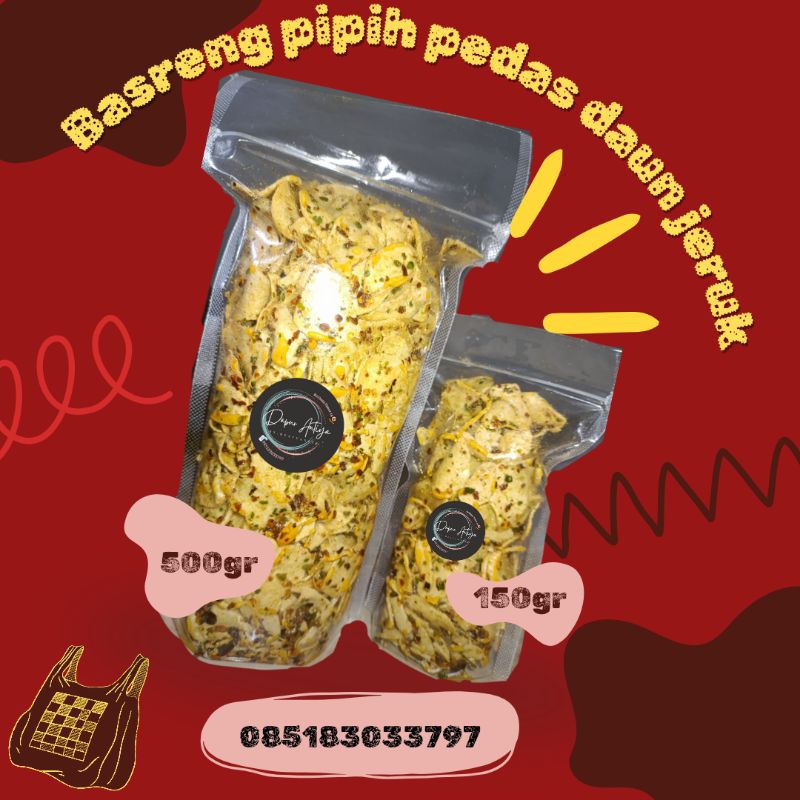 

Basreng pipih pedas daun jeruk 500gr