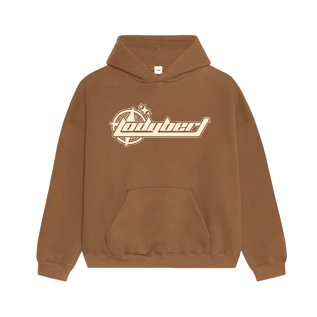 Lodybert Hoodie Pullover Boxy Community Brown