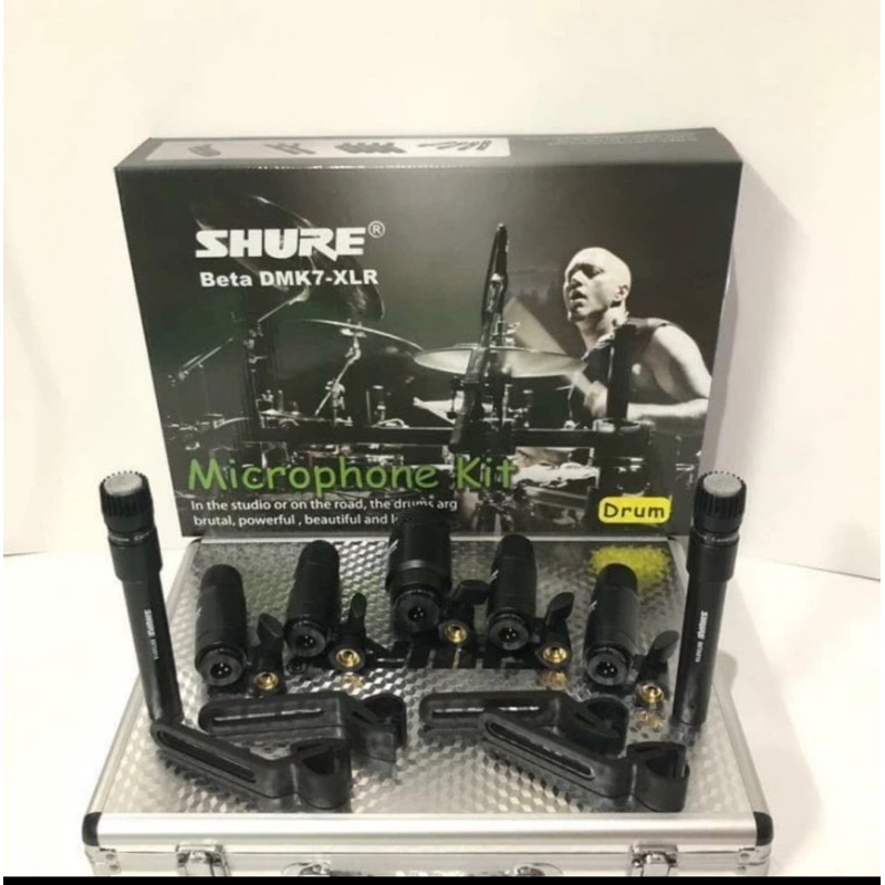 new drum kit mic drum SHURE BETA DMK7-XLR WAJIB UNBOXING