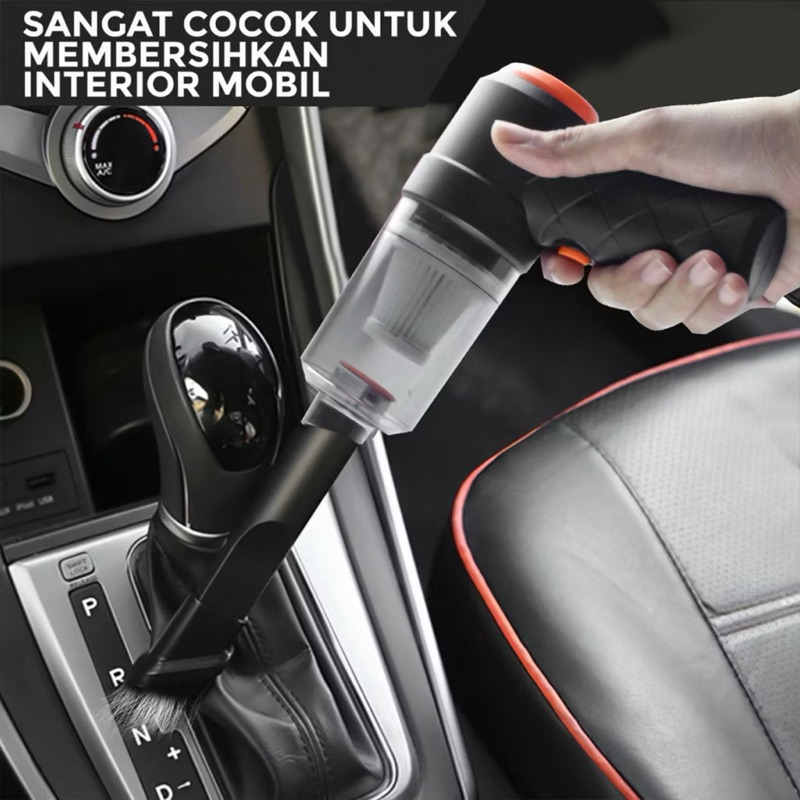 NEW GB Vacum Cleaner 2 in 1 Penyedot Dan Peniup Debu Mini Portable Mesin Vacum Penyedot Debu Mobil,