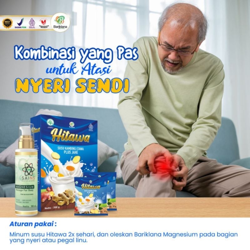 

Hitawa renceng sachet 25g Susu etawa plus Jahe