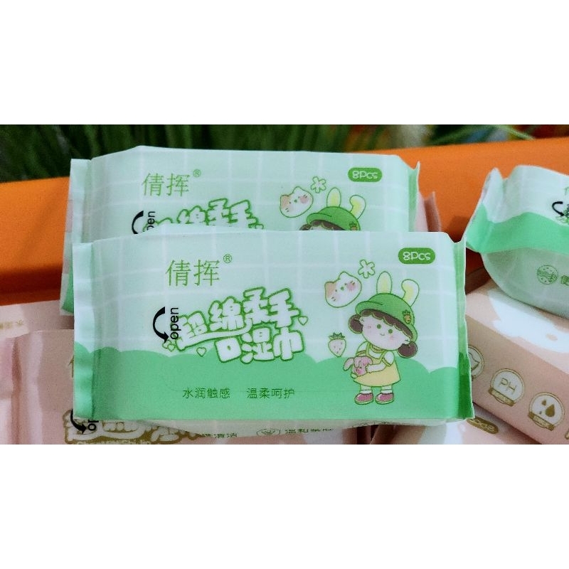 Hwang Kei Store TISU BASAH MINI Karakter/ TISU BASAH MINI/ TISU BASAH VIRAL