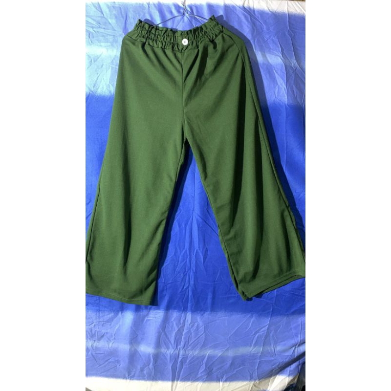 celana kulot warna hijau