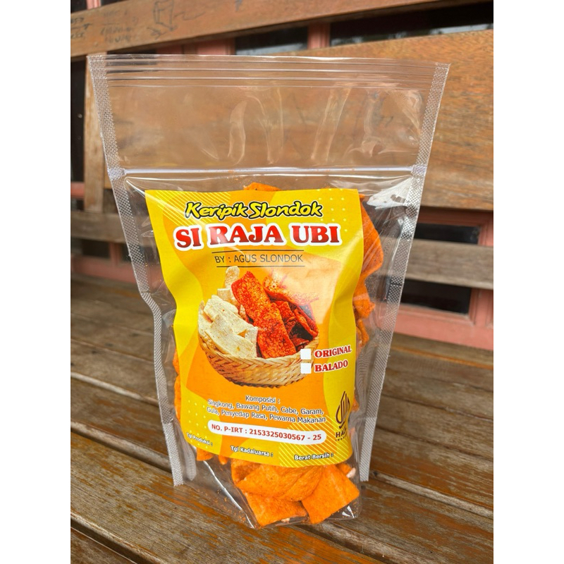 

Kripik Slondok rasa balado (matang)