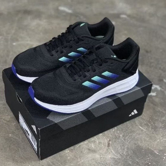 ADIDAS RUNNING DURAMO 2.0 BLACK WHITE BLUE 100% Original Resmi PT.Adidas Indonesia