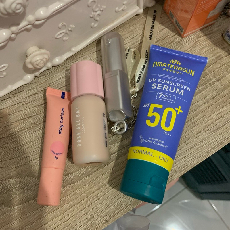 Preloved Makeup & Skincare [read description] | rose all day skintint, gogo tales eye shadow, amater