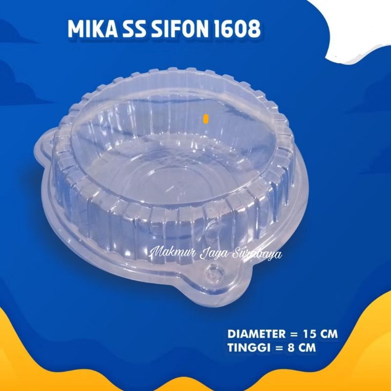 (20 pcs) Mika Sifon 1608/Mika Bolu Bulat Sifon 16 cm Tinggi 8 cm/Mika SF 1608/Mika Bolu Bulat 16.5 c