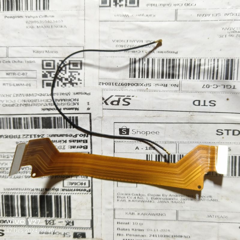 FLEXIBLE CHARGER + KABEL SINYAL VIVO Y12/Y15/Y17 ORI COPOTAN