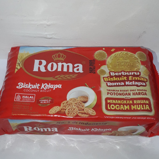 

BISKUIT ROMA KELAPA KEMASAN 300gr