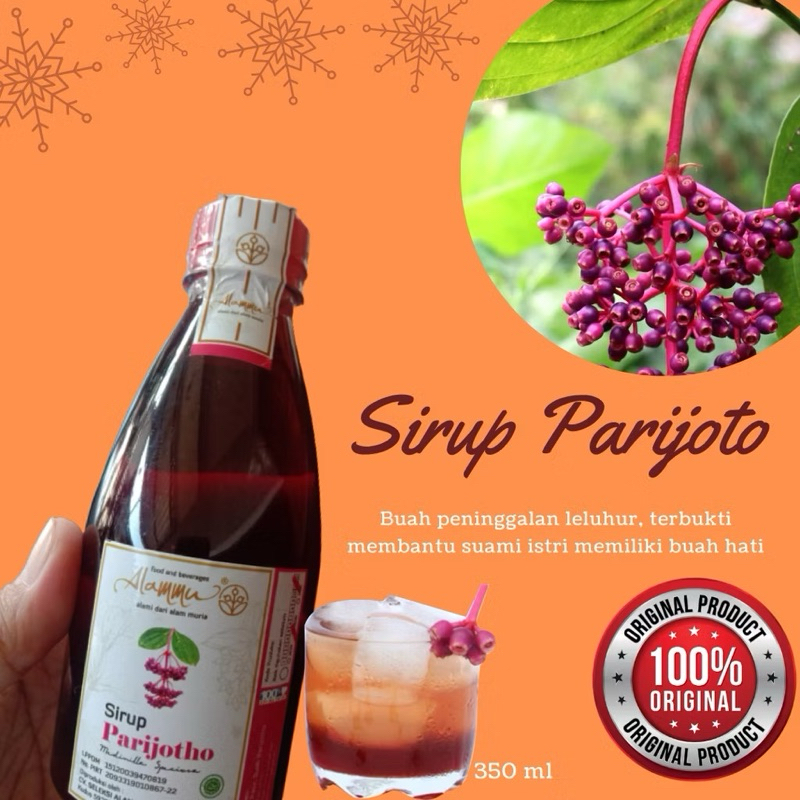 

SIRUP PARIJOTO PROMIL ASLI MURIA MURNI PARIJOTO