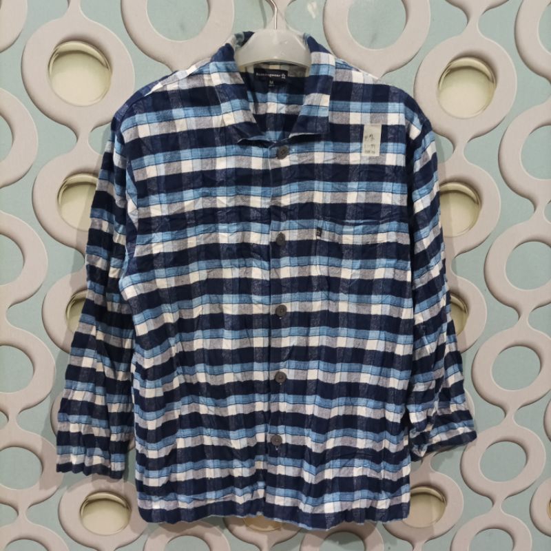 KEMEJA FLANNEL PRIA SECOND MUNSINGWEAR ORIGINAL SIZE M NZ026