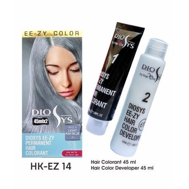 Diosys light ash blue, pewarna rambut, cat rambut