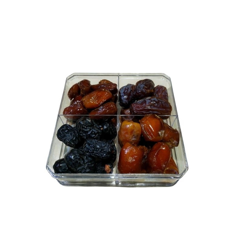 

Paket 4" Hampers Cemilan Box Khas Arab | Kurma Box 4 in 1 | Kurma Ajwa' Kurma Sukari' Kurma Tunisia Madu' Kurma Medjool