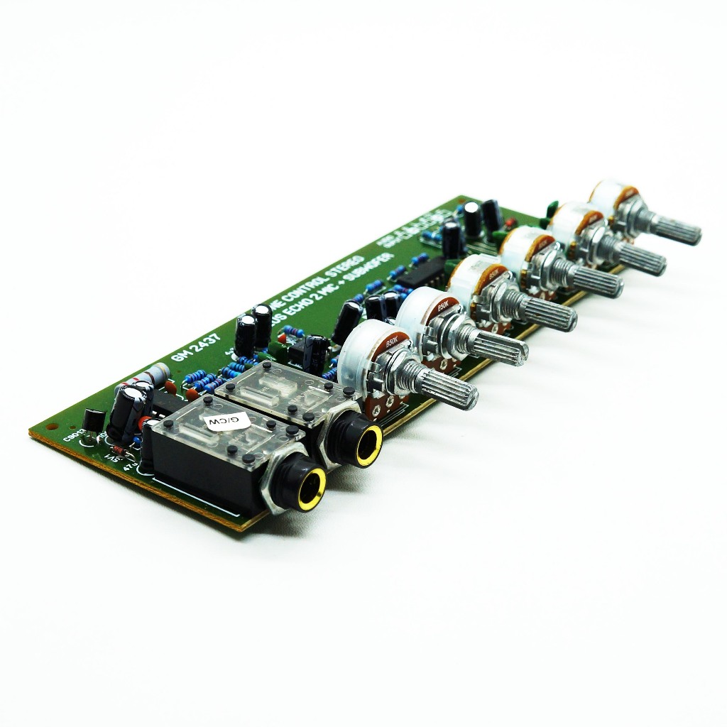 KIT PREAMPLIFIER TONE CONTROL STEREO PLUS 2MIC & SUBWOOFER GM2437