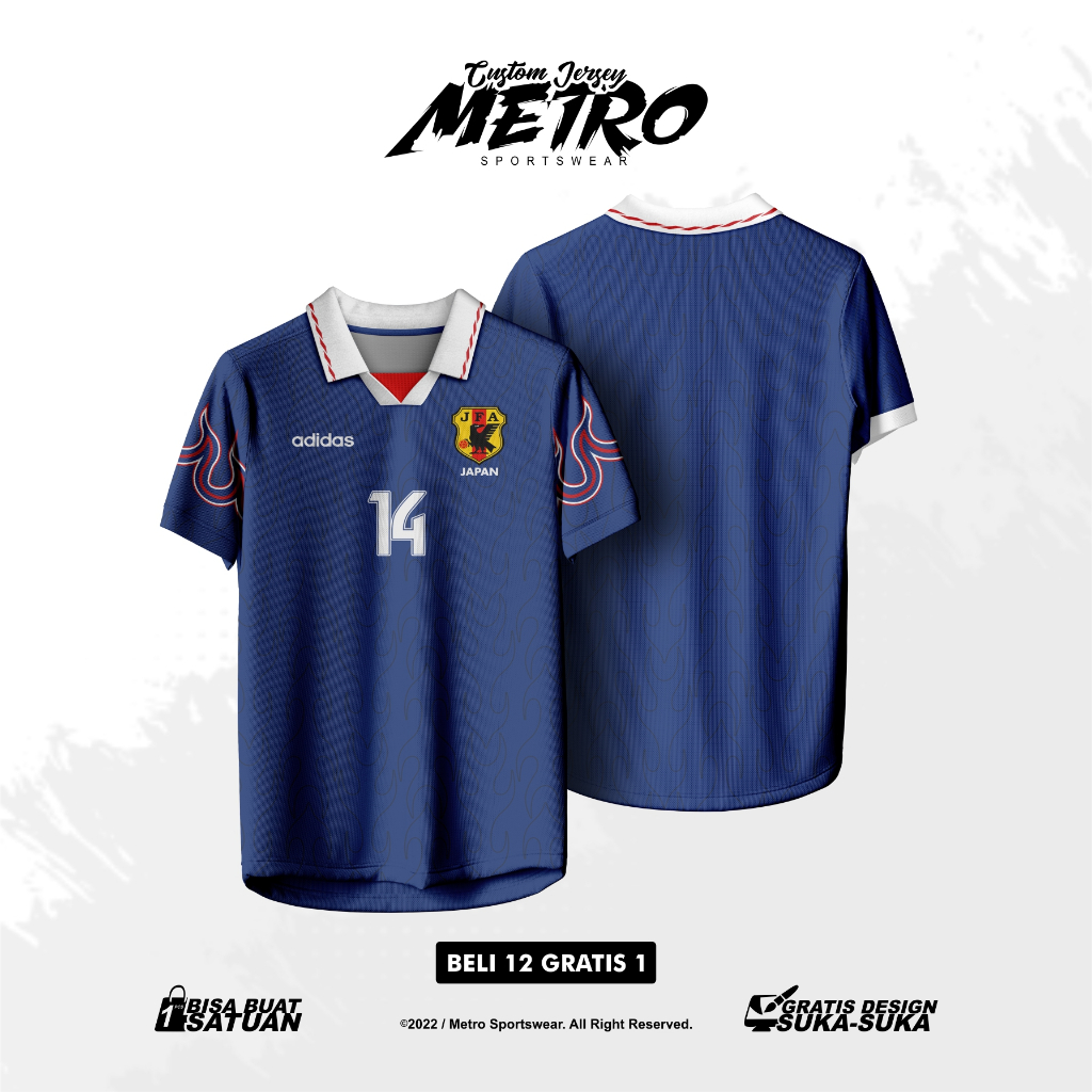 Jersey Japan Retro 1998 Fantasy Concept Full Printing