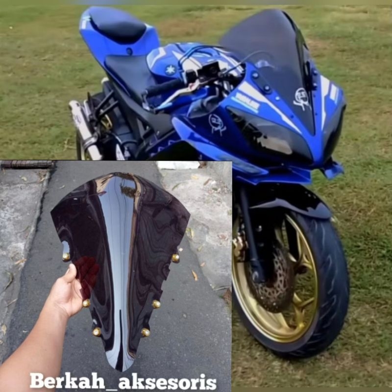 VISOR R15 V2 MODEL JAMBUL PLUS BAUT VARIASI