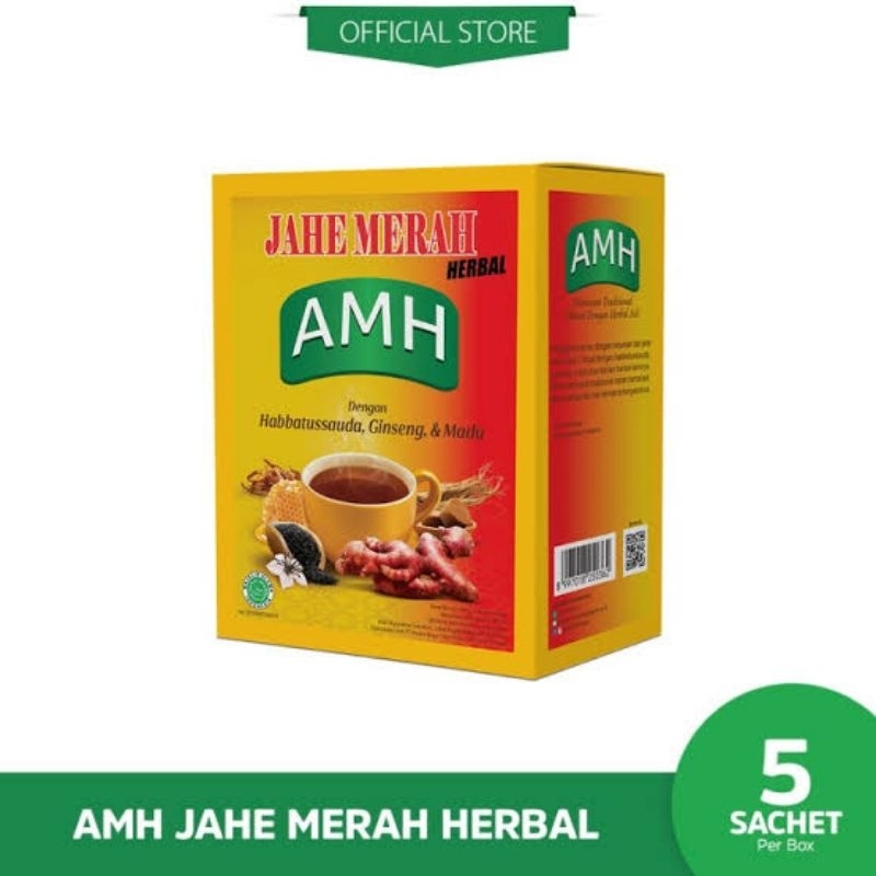 

MINUMAN JAHE MERAH AMH 1 BOX ISI 5 SACHET