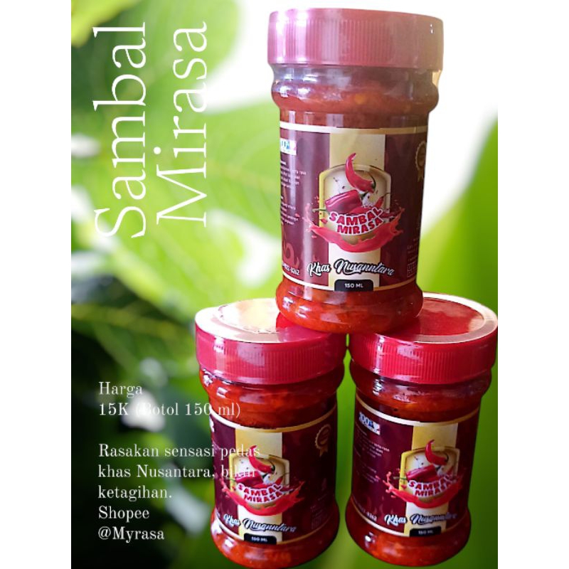 

Sambal Mirasa, Sambal Original 150gram