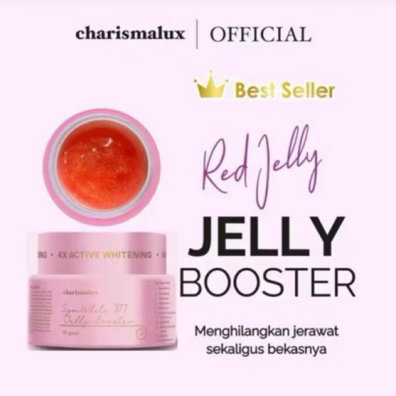 CHARISMALUX RED JELLY - Cream Pemutih Wajah - Cream Malam Pemutih - Cream Pagi Pemutih