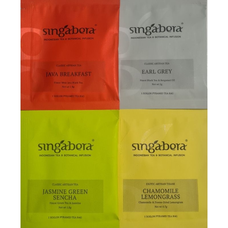 

SINGABERA Indonesian Artisan Sailon Pyramid Tea Bag 4 Pcs