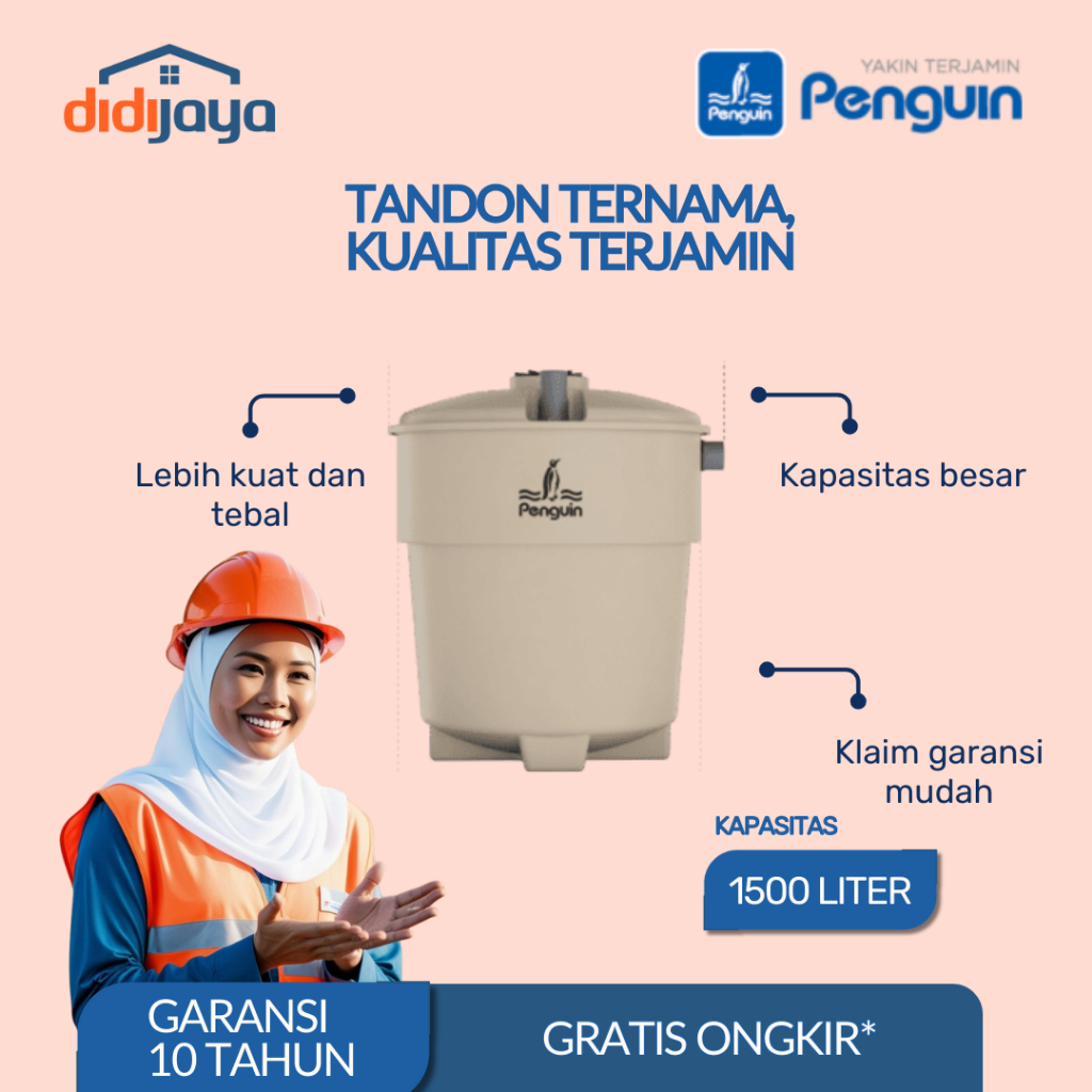 Septic Tank Biorotech Penguin BIO 150 1500 Liter | Septic Tank Biorotech
