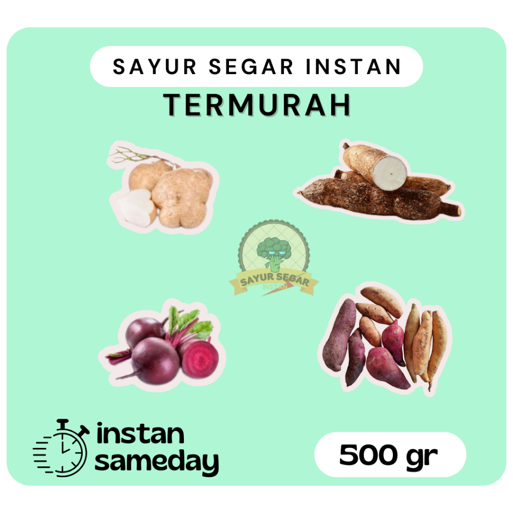 

Aneka Umbian 500 gr / Singkong / Ubi / Bit / Tales - Sayursegarinstan